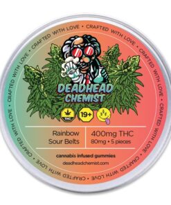 400MG THC Rainbow Sour Belts